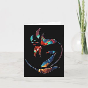 Boeket Bloemen Vijf Sticker Kaart