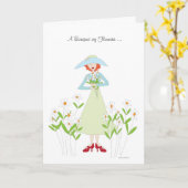 Boeket bloemen Word goed Kaart (Gele Bloem)