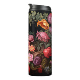  Boeket Bloemen Zwart Thermosbeker