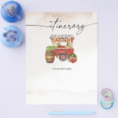 Boeket bloemencorso boerenmarkt flyer (Enkel)