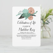 Boeket Bloemige Klaprozen Viering Van Het Leven Kaart (Staand voorkant)