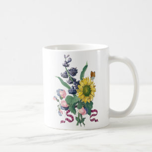 boeket botanische illustratie koffiemok