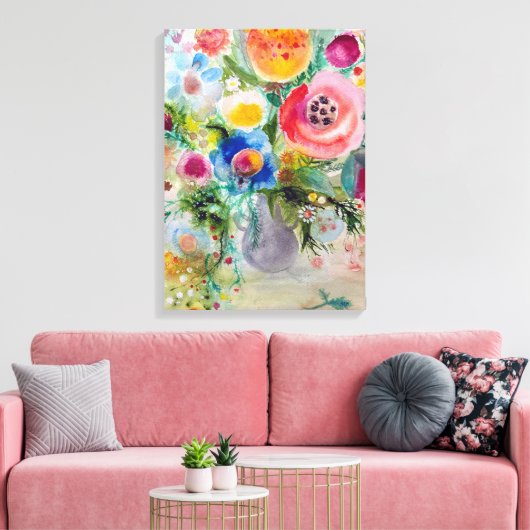  boeket canvas afdruk (Insitu (Woonkamer))