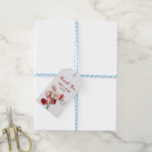 Boeket en damast cadeaulabel (Met Touw)