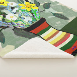 Boeket en Vaas Sherpa Deken