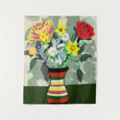 Boeket en vaas wandkleed (Voorkant)