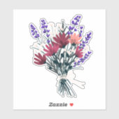  Boeket Floral Wildflower Sticker (Vel)
