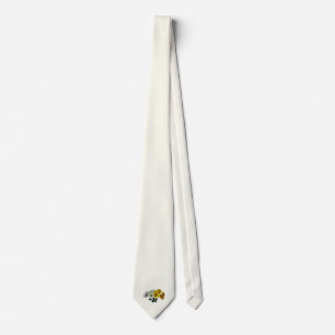 Boeket gele en witte margrieten stropdas