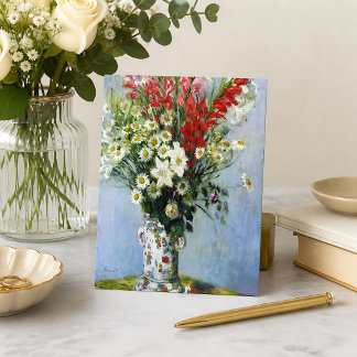 Boeket gladiolen door Claude Monet Briefkaart