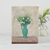 Boeket in een groene bloemenvaas | Tadeusz Makowsk (Staand voorkant)