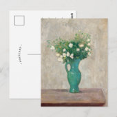 Boeket in een groene bloemenvaas | Tadeusz Makowsk Briefkaart (Voorkant / Achterkant)