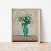 Boeket in een groene bloemenvaas | Tadeusz Makowsk Poster