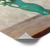 Boeket in een groene bloemenvaas | Tadeusz Makowsk Poster (Hoek)