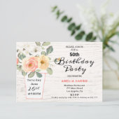 Boeket in een Vaas Verjaardag Kaart (Staand voorkant)