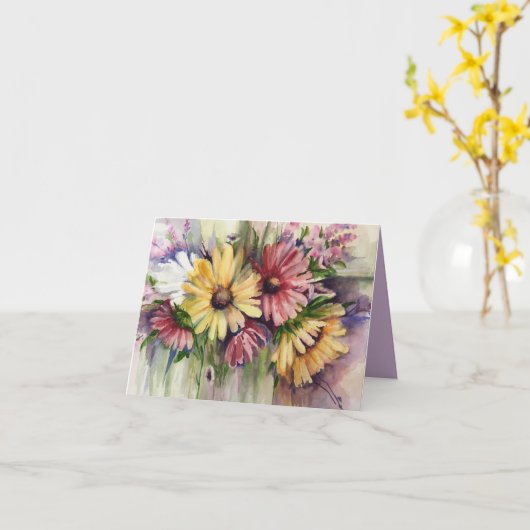 Boeket Kaart (Gele Bloem)