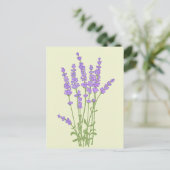 Boeket lavendelbloemen. briefkaart (Staand voorkant)