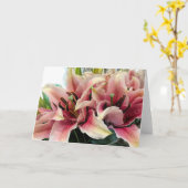 Boeket lelies kaart (Gele Bloem)