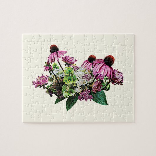 Boeket met Echinacea Legpuzzel (Horizontaal)