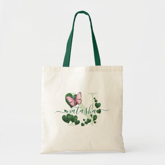 Boeket met hartvormige bladeren tote bag (Voorkant)