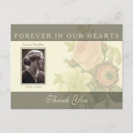 Boeket met lijst Sympathie Bedankt P Briefkaart