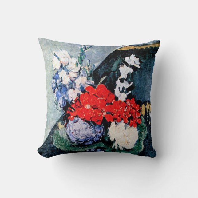 Boeket met Little Delft, Paul Cezanne Kussen (Voorkant)
