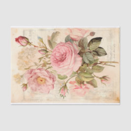 Boeket met rozen in vintage stijl tissuepapier