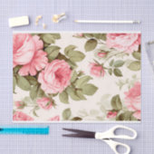 Boeket met rozen in vintage stijl tissuepapier (Craft)