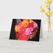 Boeket met vlinder kaart (Gele Bloem)