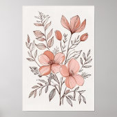 Boeket met wilde bloemen sereniteit poster (Voorkant)