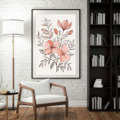 Boeket met wilde bloemen sereniteit poster