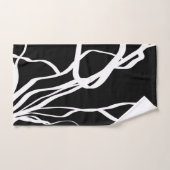 Boeket Noir: Abstract Zwart & Wit Bad Handdoek (Handdoek)
