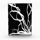 Boeket Noir: Abstract Zwart & Wit Fotoblokken (Voorkant)