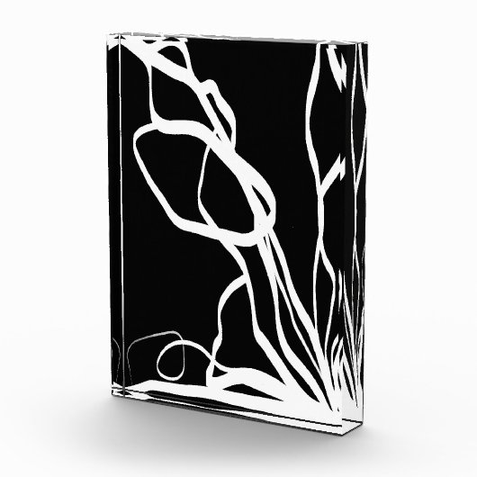 Boeket Noir: Abstract Zwart & Wit Fotoblokken (Rechts)