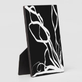 Boeket Noir: Abstract Zwart & Wit Fotoplaat (Zijkant)