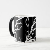 Boeket Noir: Abstract Zwart & Wit Magische Mok (Voorkant links)