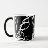 Boeket Noir: Abstract Zwart & Wit Magische Mok (Links)