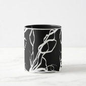 Boeket Noir: Abstract Zwart & Wit Mok (Midden)