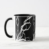 Boeket Noir: Abstract Zwart & Wit Mok (Links)