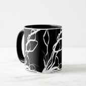 Boeket Noir: Abstract Zwart & Wit Mok (Voorkant links)