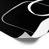 Boeket Noir: Abstract Zwart & Wit Poster (Hoek)