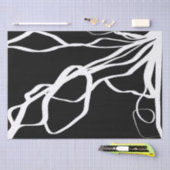 Boeket Noir: Abstract Zwart & Wit Tissuepapier (Craft)