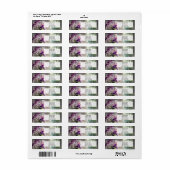 Boeket orchideeën bij het raam etiket (Full Sheet)
