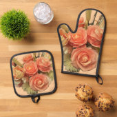 "Boeket" Oven Mitt & Pot Houder Set (Top down)