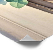 Boeket pioenen lavendel bloemen rustiek poster (Hoek)