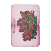 Boeket rode rozen badmat (Voorkant Verticaal)
