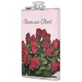 Boeket rode rozen heupfles (Links)