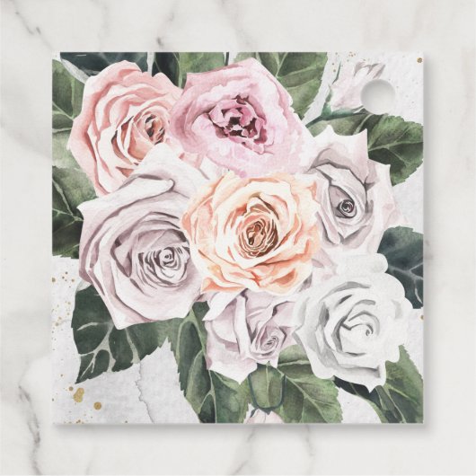  boeket Roos Sweet Sixteen Bedankjes Labels (Achterkant)