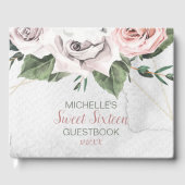 boeket Roos Sweet Sixteen Gastenboek (Voorkant)