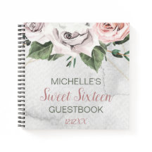  boeket Roos Sweet Sixteen Gastenboek