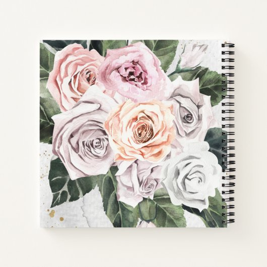 Boeket Roos Vrijgezellenfeest Gastenboek Notitieboek (Achterkant)